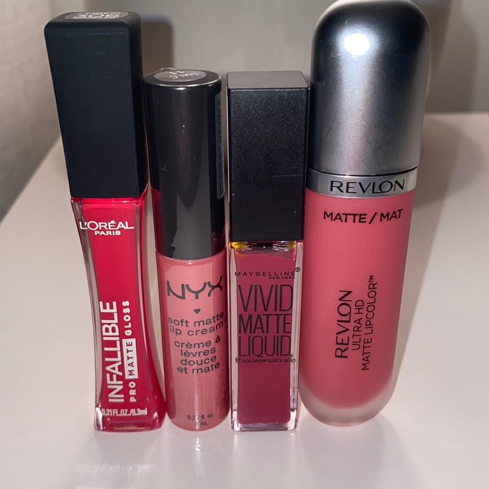 NYX Revlon Maybelline L’Oreal Matte Lip Bundle